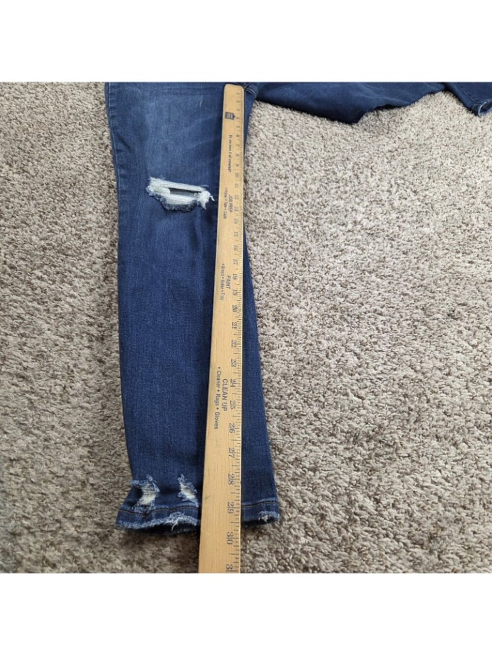 Vervet Jeans Womens 26 High Rise Mom Distressed Denim Dark Wash - Picture 5 of 7